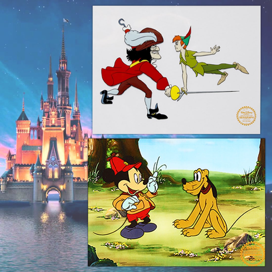 2 Limited Editions Framed Disney Sericels (1 of 10)