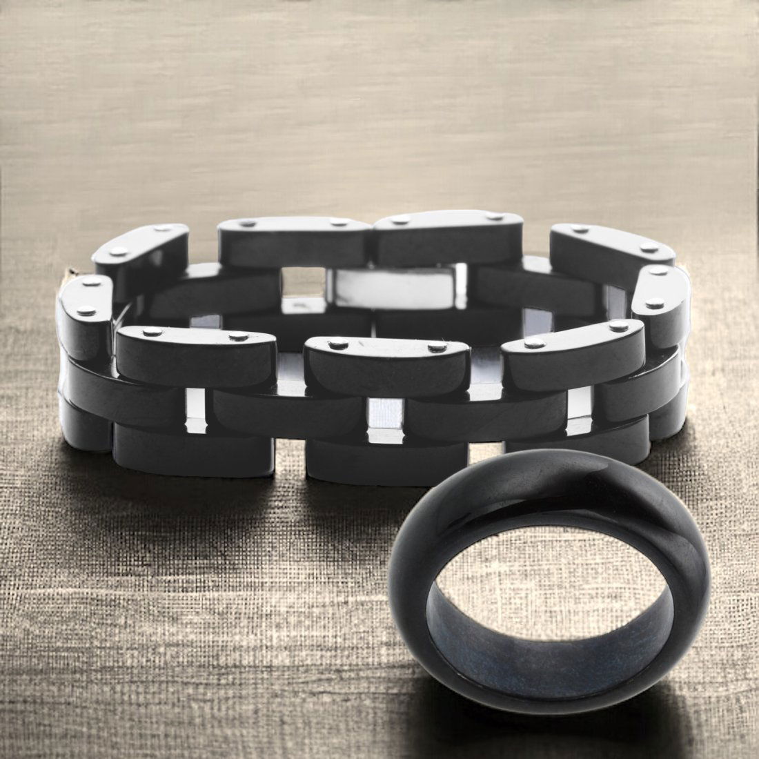 Black Jade Bracelet & Ring Collection (1 of 1)