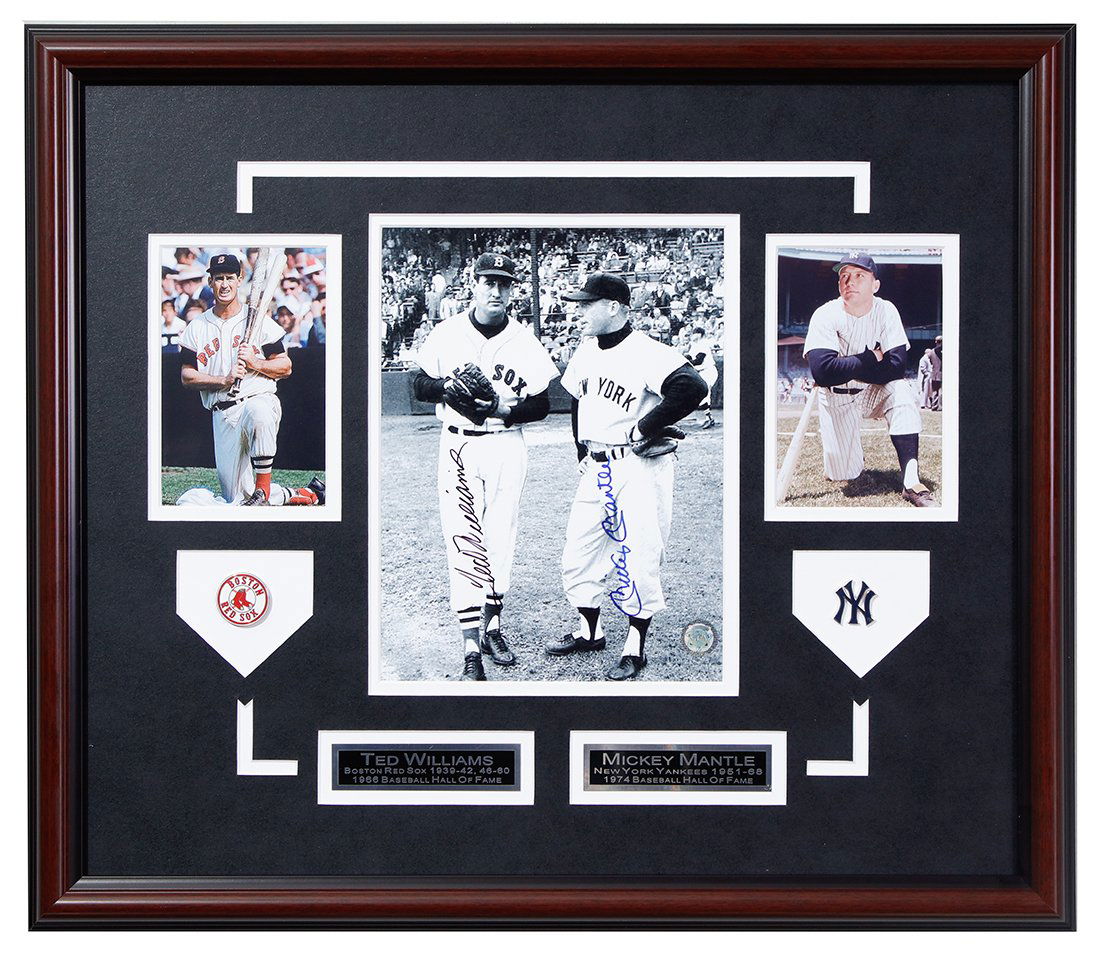 Titans of the Diamond: Ted Williams & Mickey Mantle Signed Photograph (1 of 4)