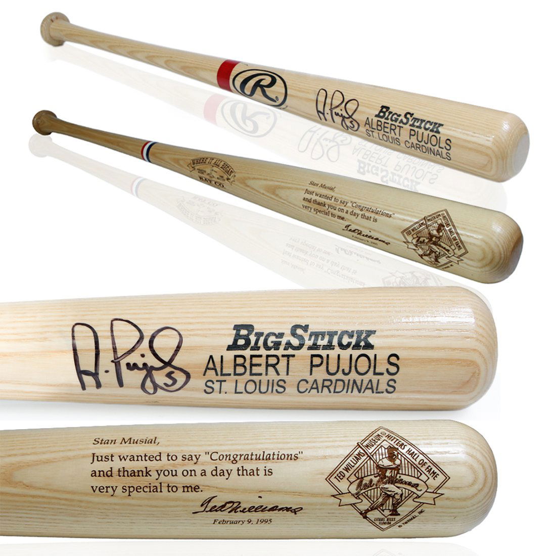 Albert Pujols Autographed Baseball Bat (1 of 2)