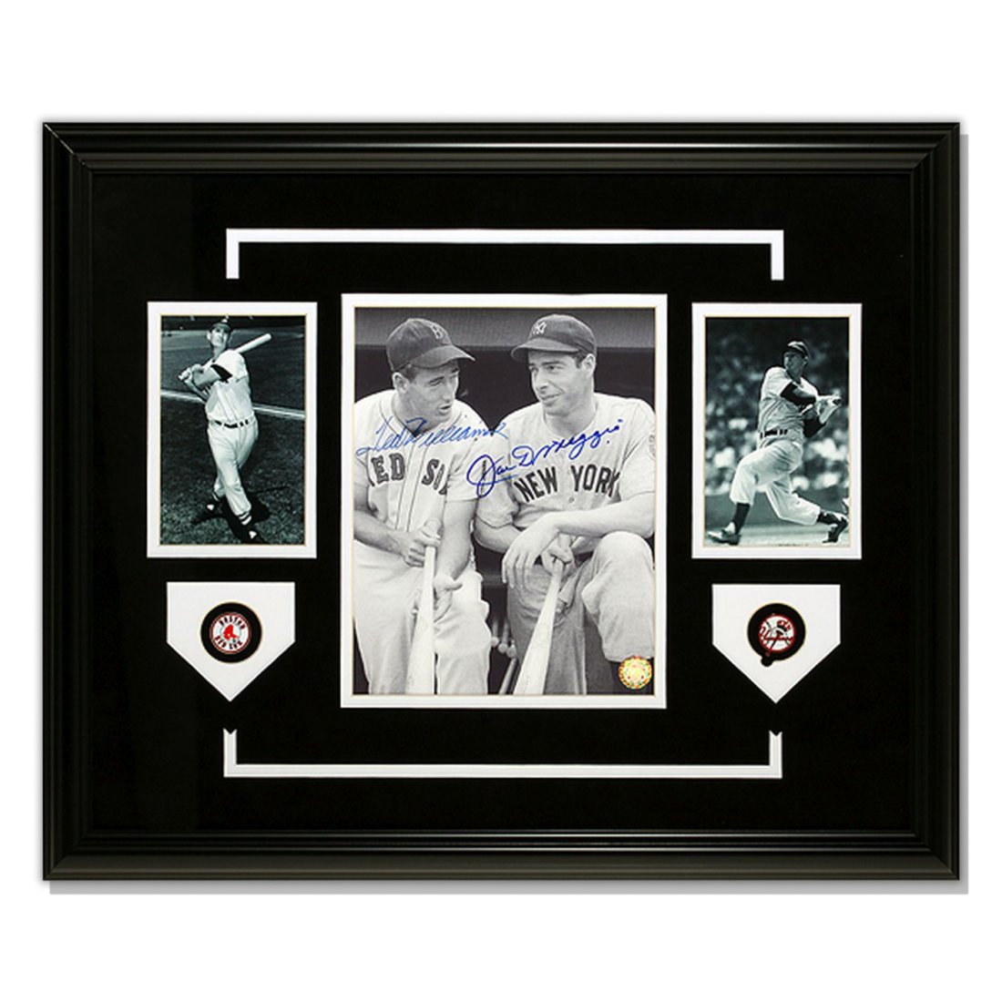 A Summit at the Stairs: Ted Williams & Joe DiMaggio Signed Dugout Photograph (1 of 4)