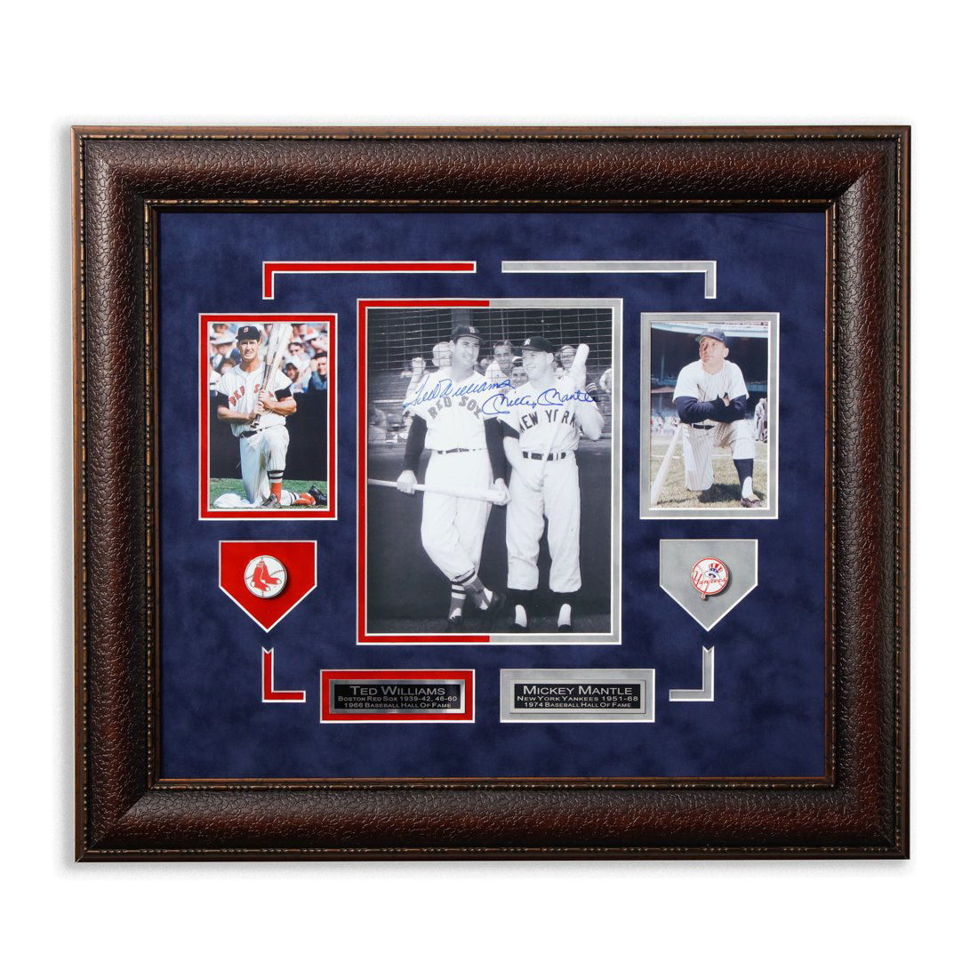 Genuine Ted Williams & Mickey Mantle Signed 8x10 (1 of 4)