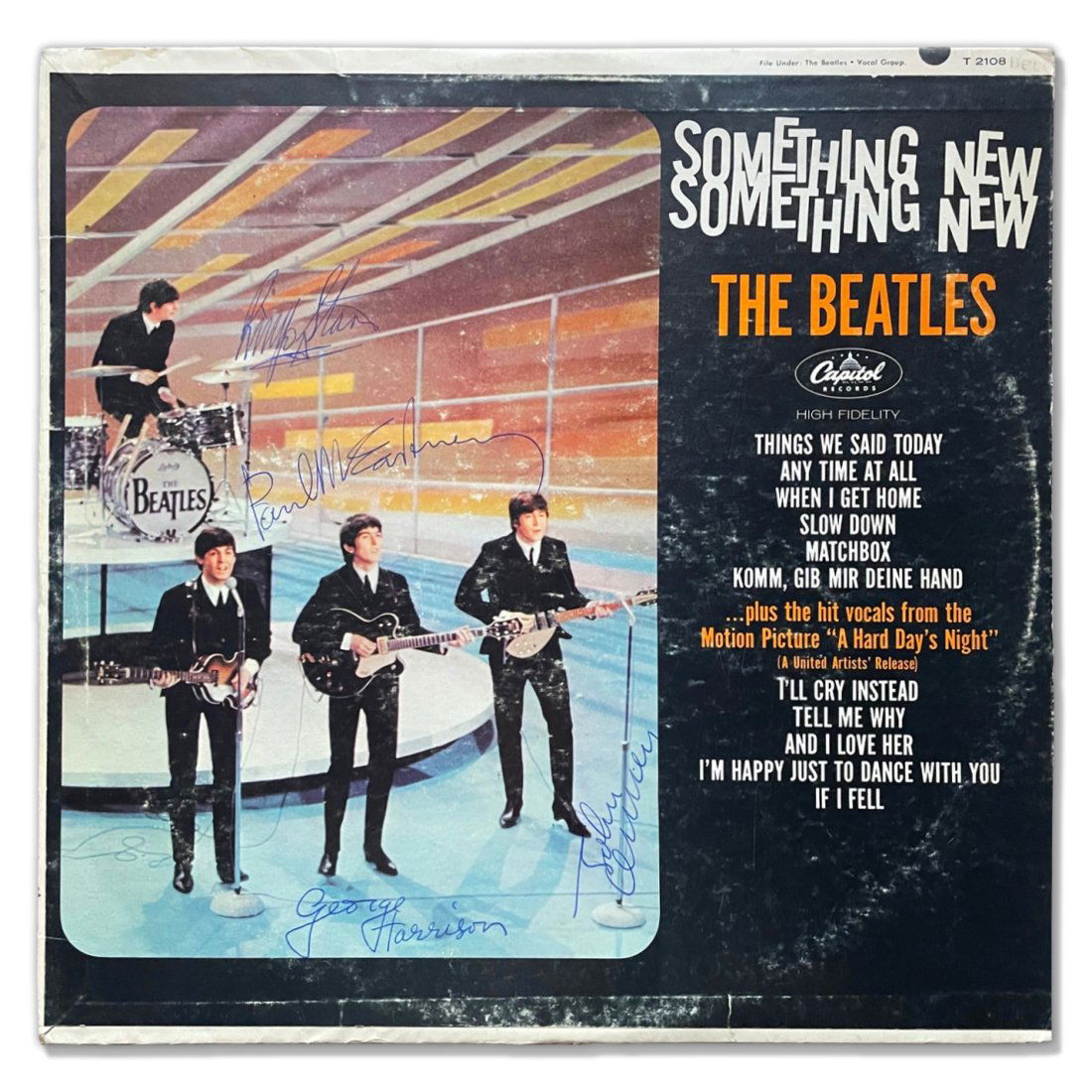 The Beatles "Something New" LP Autographed by The Beatles (1 of 1)