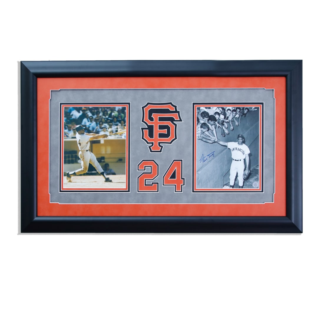 Willie Mays SF Giants Signed 8x10 Photograph: Willie Mays San Francisco Giants Autographed 8x10 Photograph, Exquisitely Presented in a 22x22 Custom Frame. We are extremely pleased to offer an invaluable artifact of American sports history ? an 8x