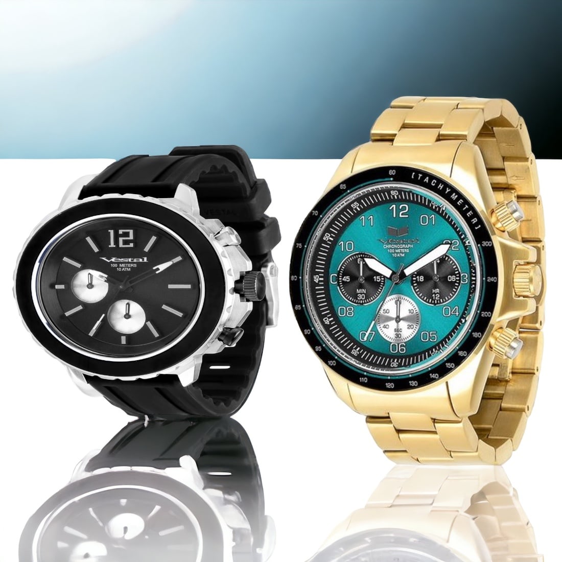 Vestal ZR2 Chronograph & Vestal Yacht Men's Watches (1 of 1)