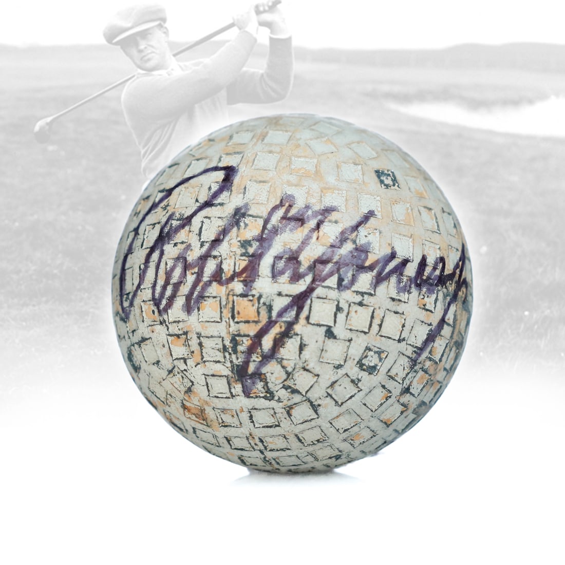 Bobby Jones Signed Vintage Golf Ball Rarest of The Rare (1 of 6)