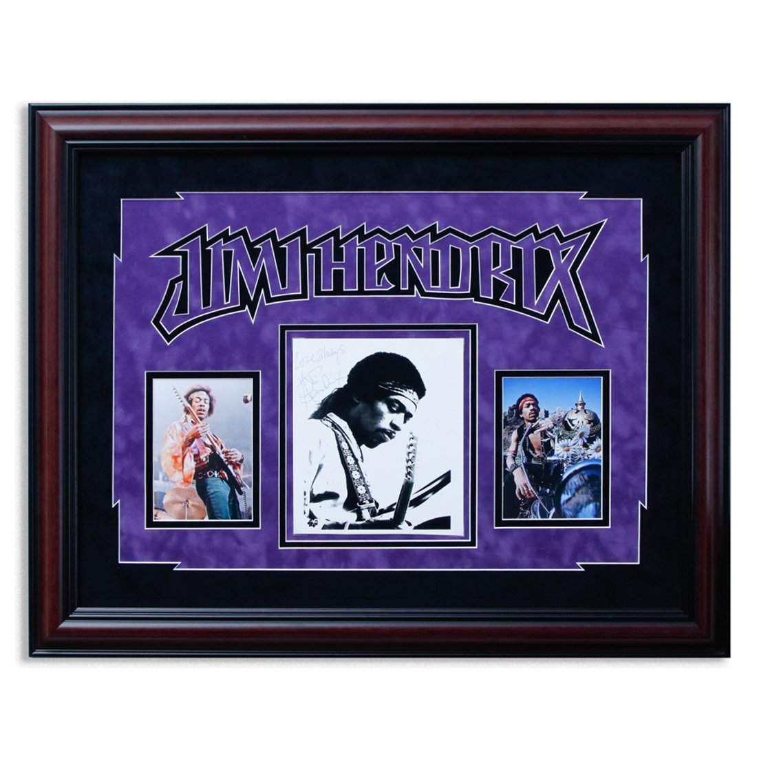 Jimi Hendrix Signed and Inscribed Vintage 8 x 9 Photograph in Museum Quality Frame (1 of 5)