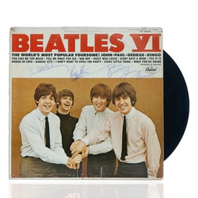 The Beatles VI LP Album, Signed by The Beatles