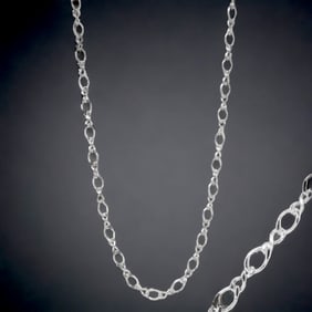 18 Inch Sterling Silver Link Chain Necklace