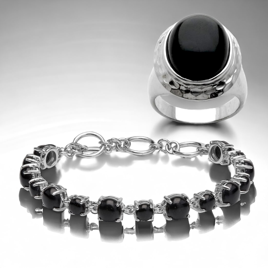 Black Agate & Colorado Black Jade Jewelry Collection (1 of 1)