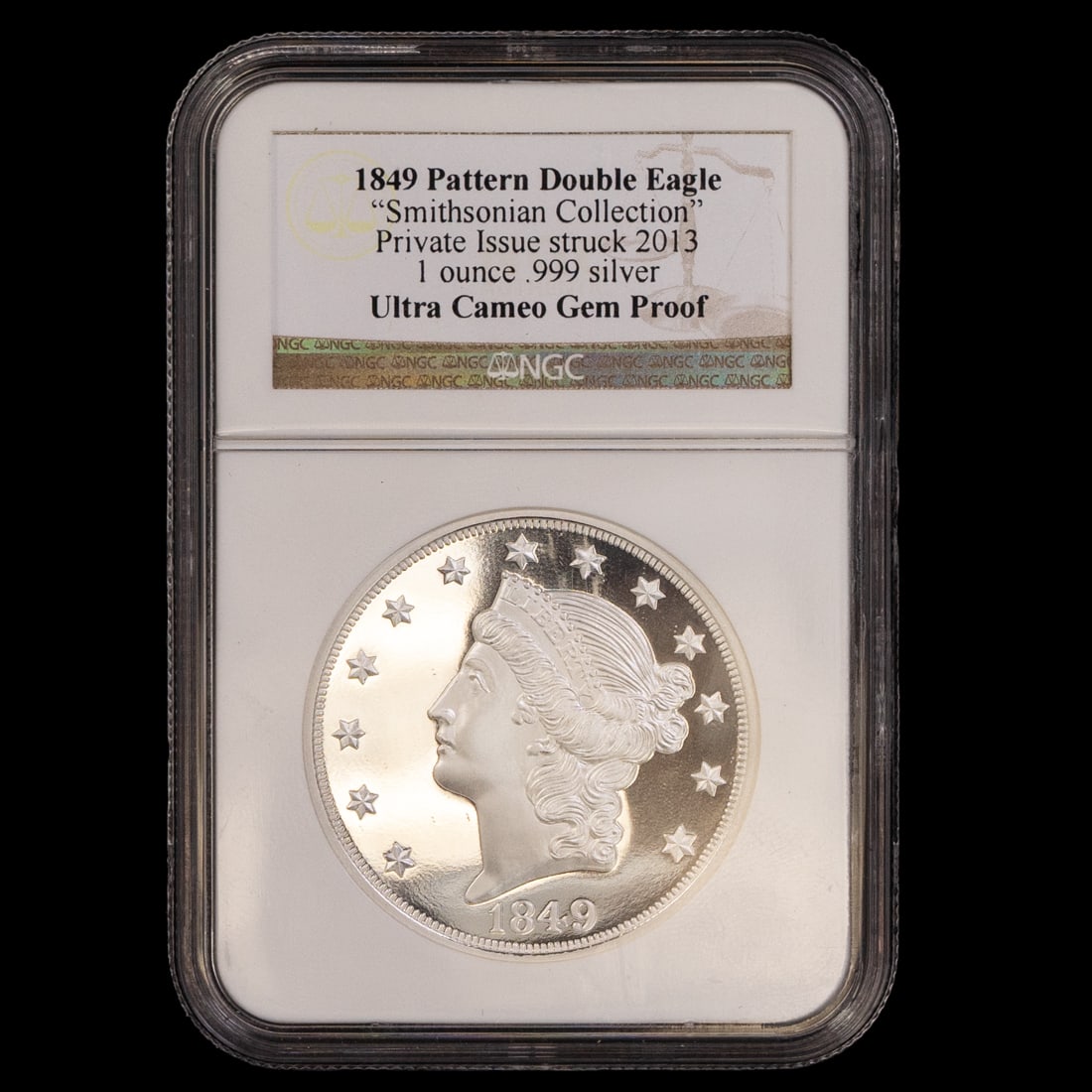 1849 NGC Pattern Double Eagle  "Smithsonian" Ultra Cameo Gem Proof (1 of 3)