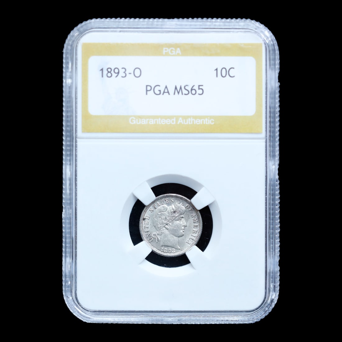 1893-O MS65 Barber Dime - PGA (1 of 3)