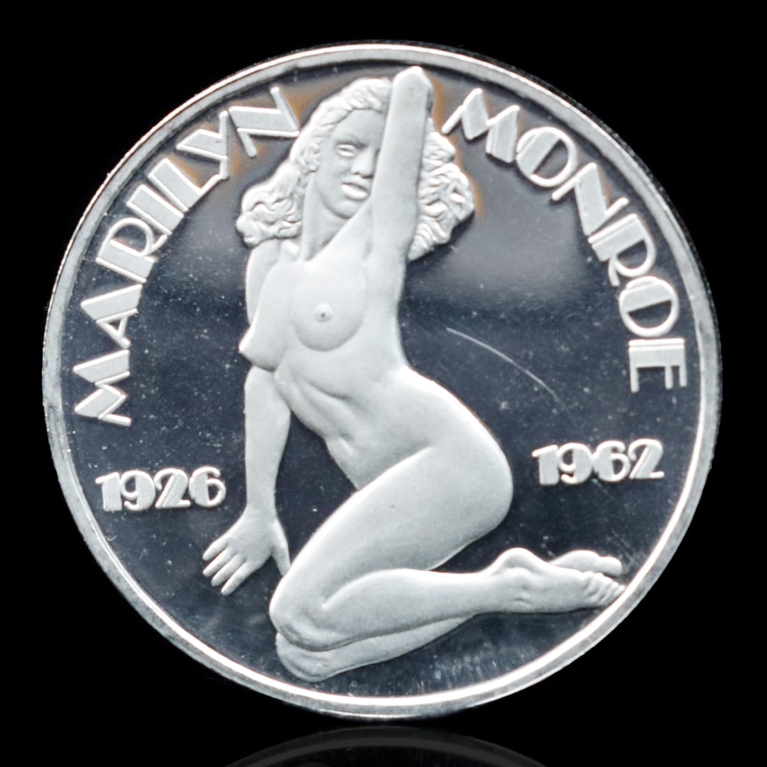 1926-1962 1 oz Marilyn Monroe Silver Round (1 of 2)