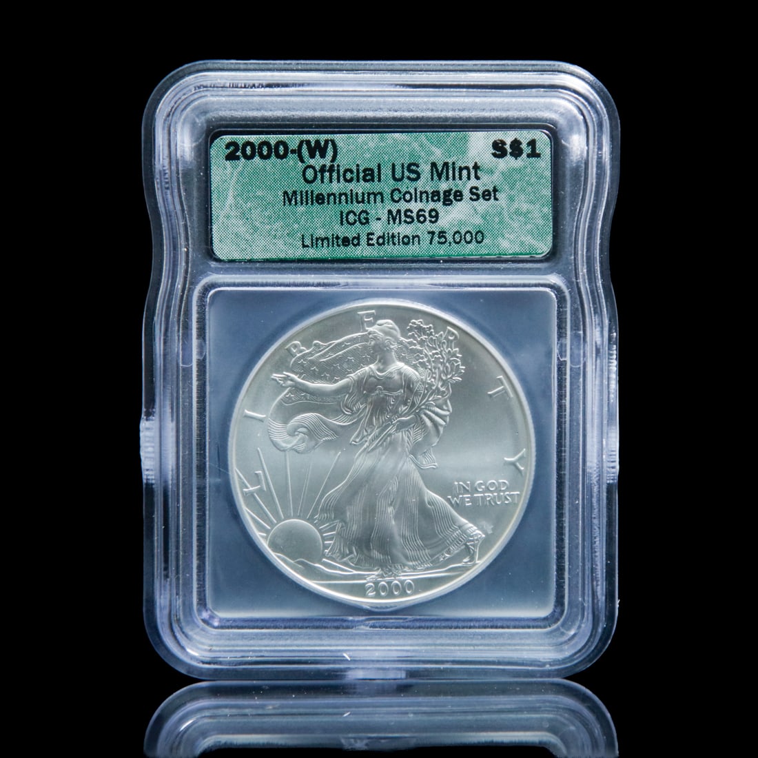 2000 (W) ICG Silver Eagle MS69 Limited Edition (1 of 3)