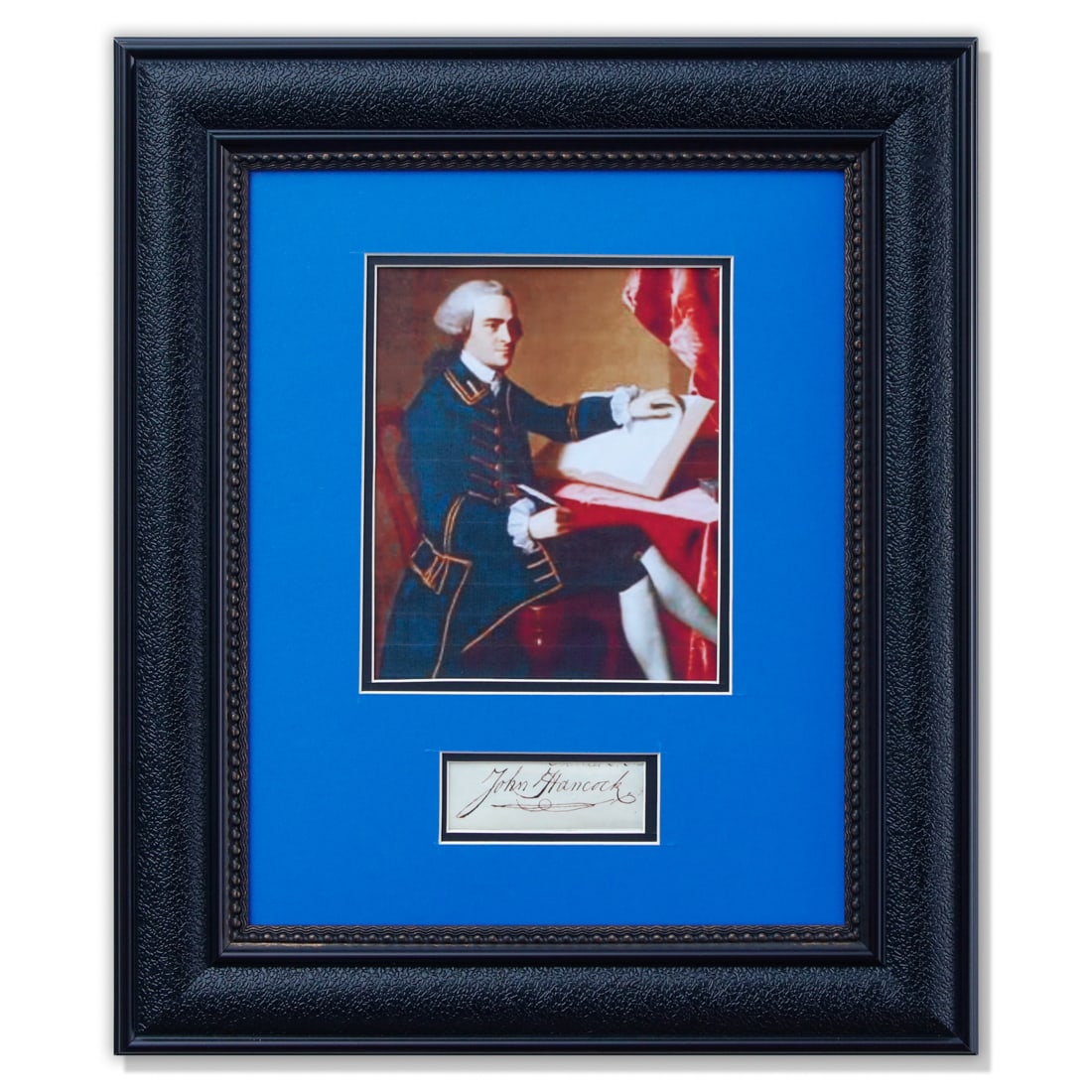 Framed John Hancock Signed Document Cut (1 of 4)