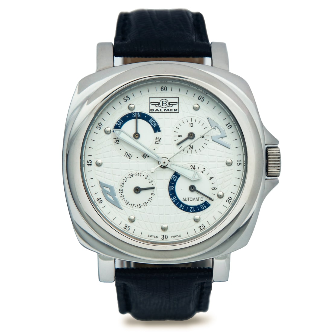 Balmer Vintage Swiss Made Complicated Automatic Watch: Exemplary Balmer Swiss-Made Automatic Watch with Quadruple Complications ? A 20-Year Vault LegacyWe are proud to present a paragon of horological sophistication, a Balmer Swiss-Made Automatic Watch, f