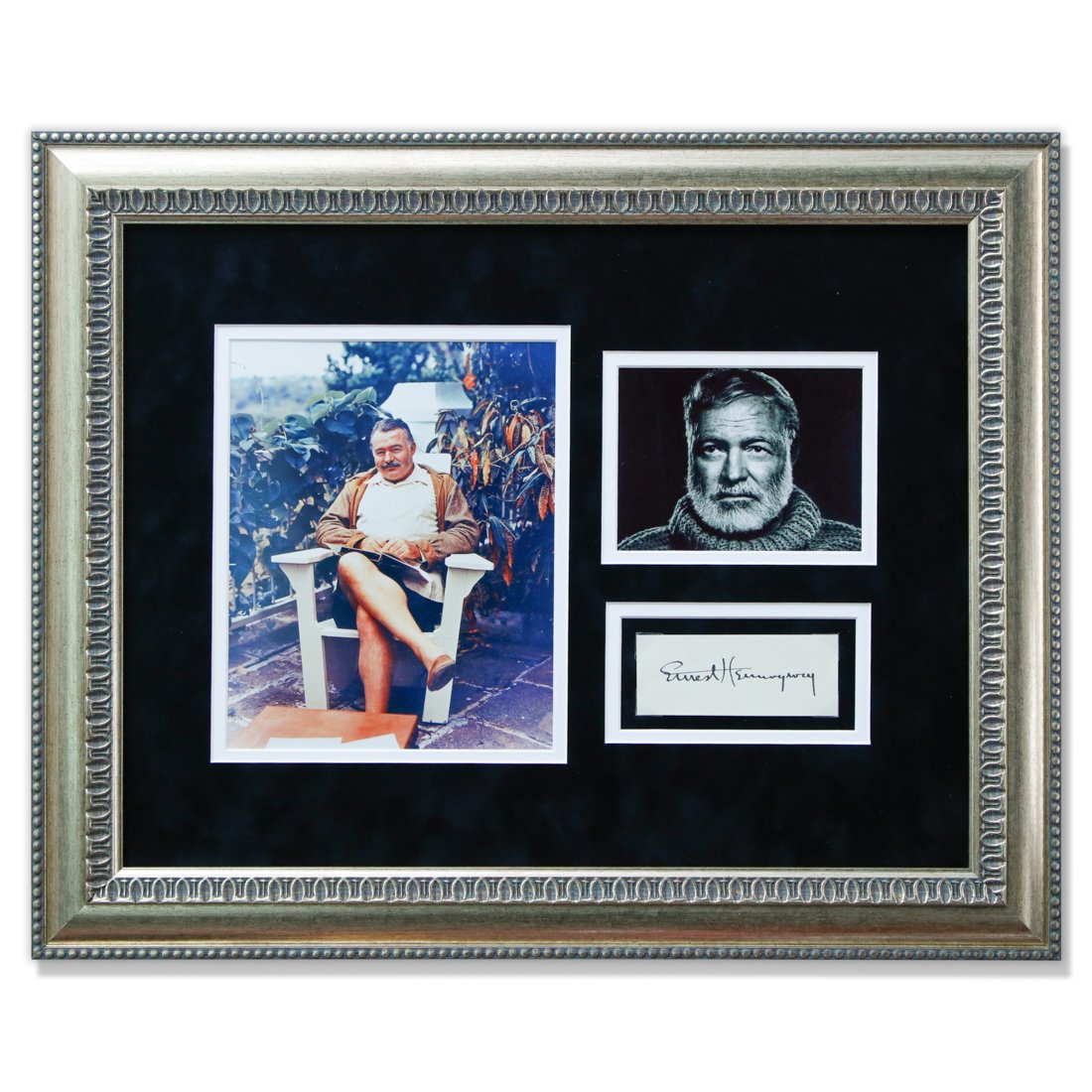 Ernest Hemingway Authentic Signature - Museum Quality Custom Framed Presentation (1 of 3)