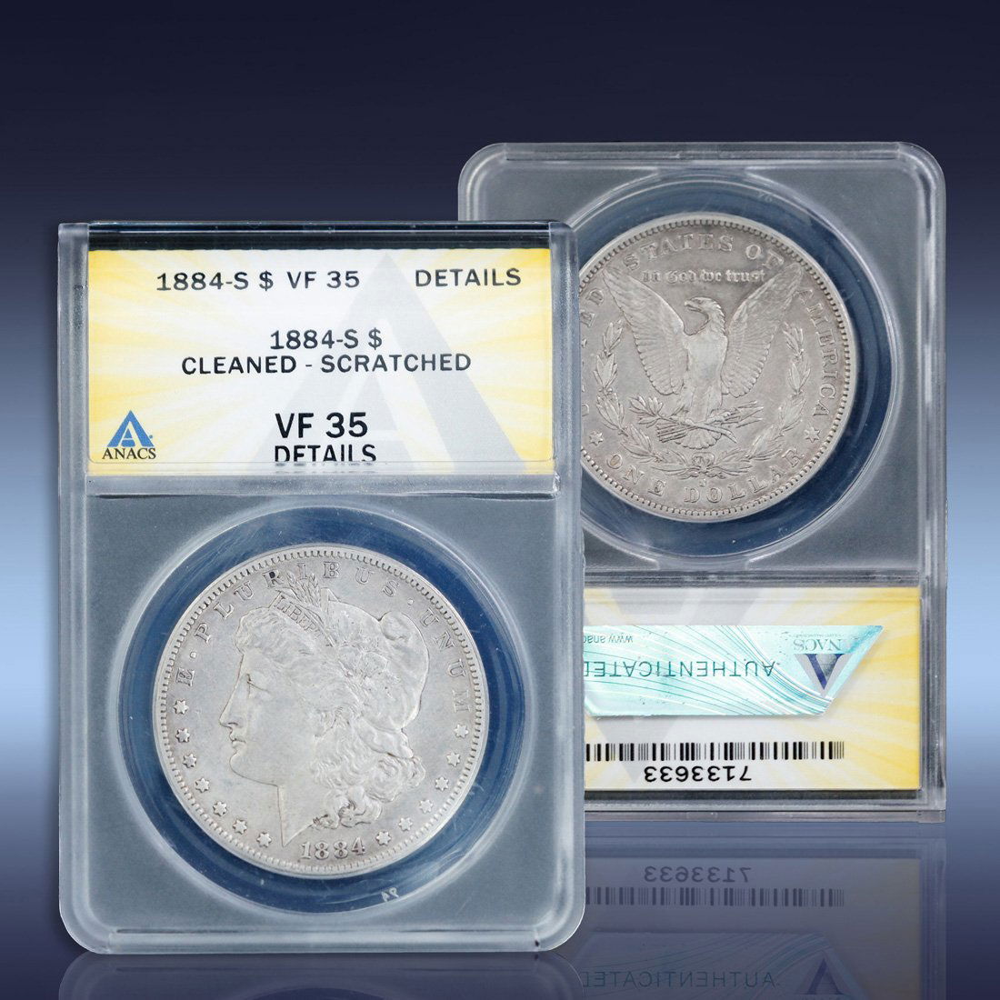 1884-S ANACS Morgan Dollar VF35 (1 of 3)