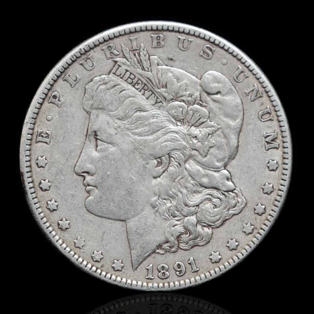 1891  Morgan Silver Dollar (1 of 3)