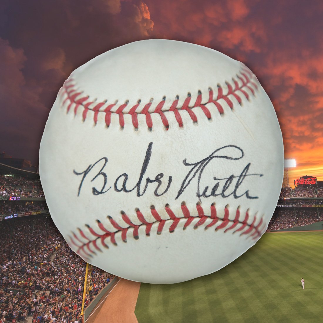 Rare Babe Ruth Signed J deBeer and Son Baseball - A Historical Sports Artifact (1 of 6)