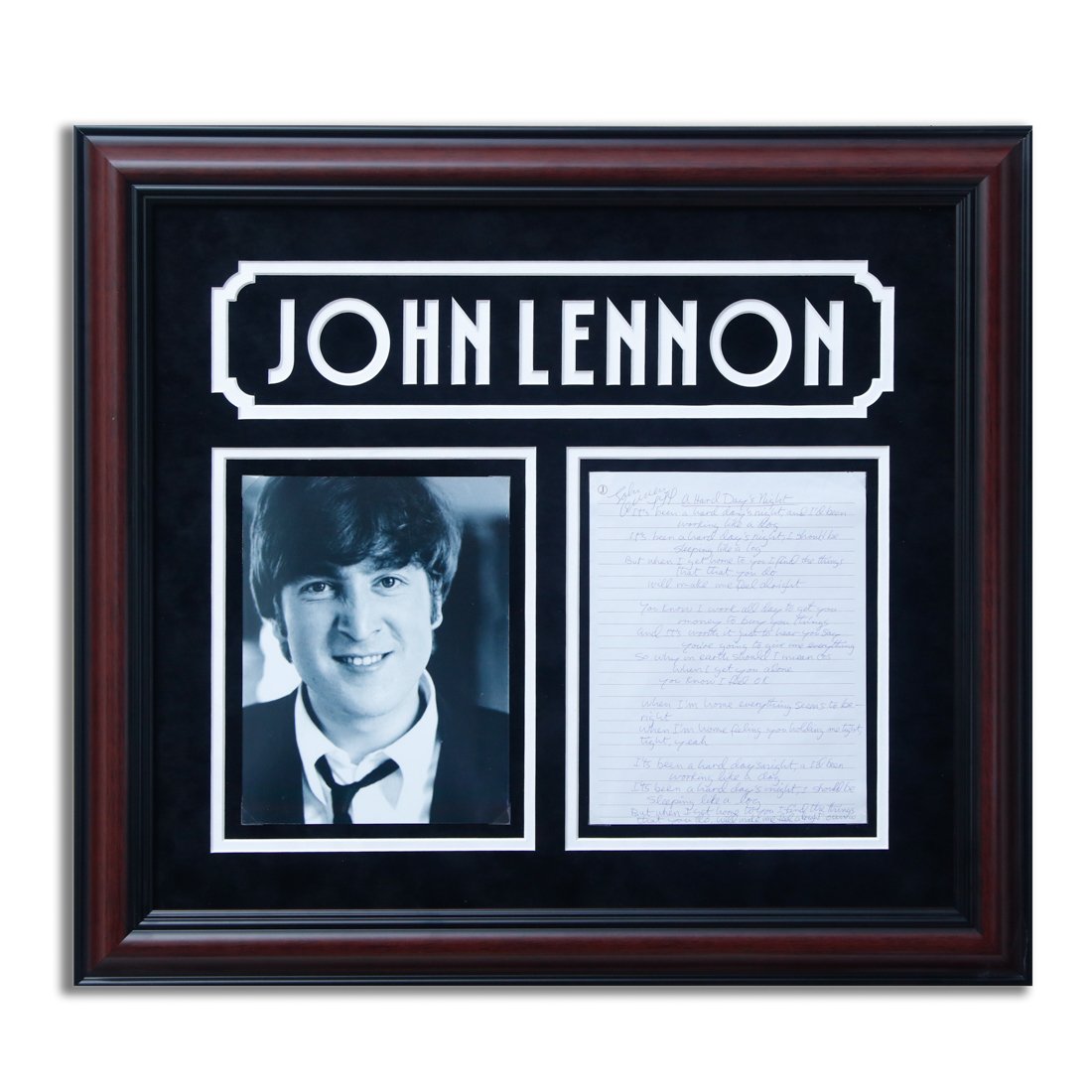 John Lennon Handwritten and Signed "Hard Days Night" Lyrics (1 of 3)