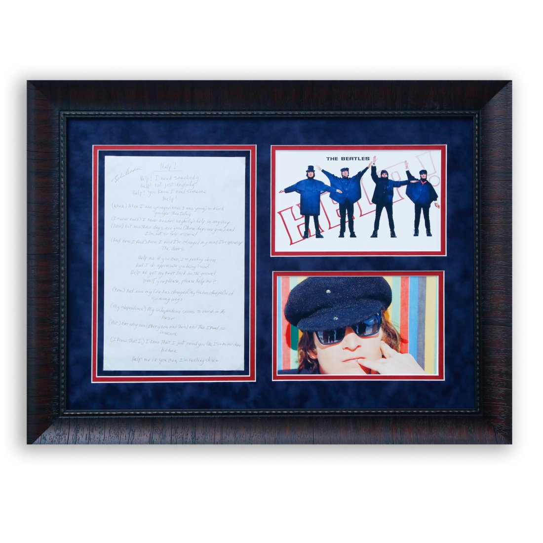 John Lennon Handwritten and Signed "Help" Lyrics Page (1 of 5)