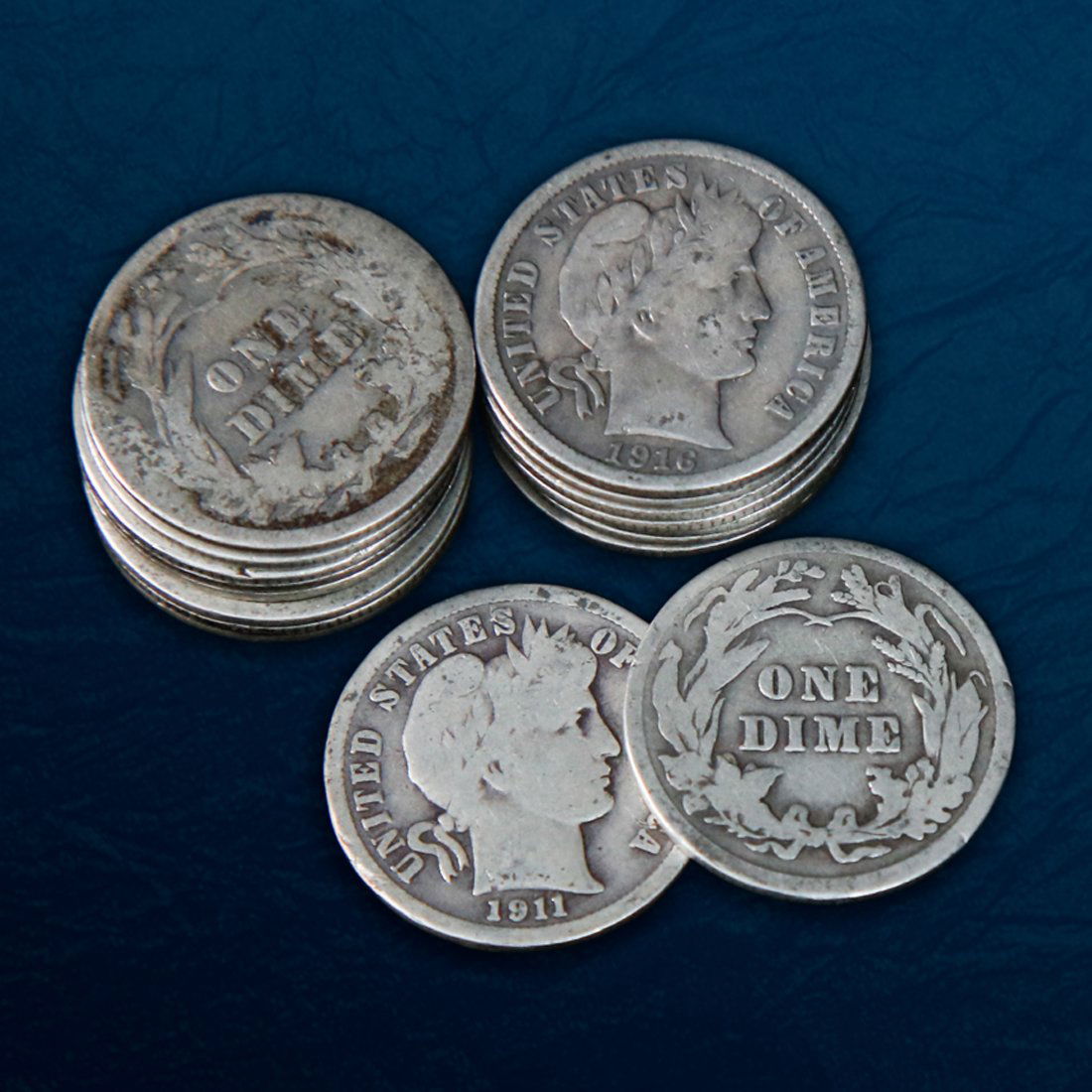 Barber Dime Set of 18 (1 of 3)