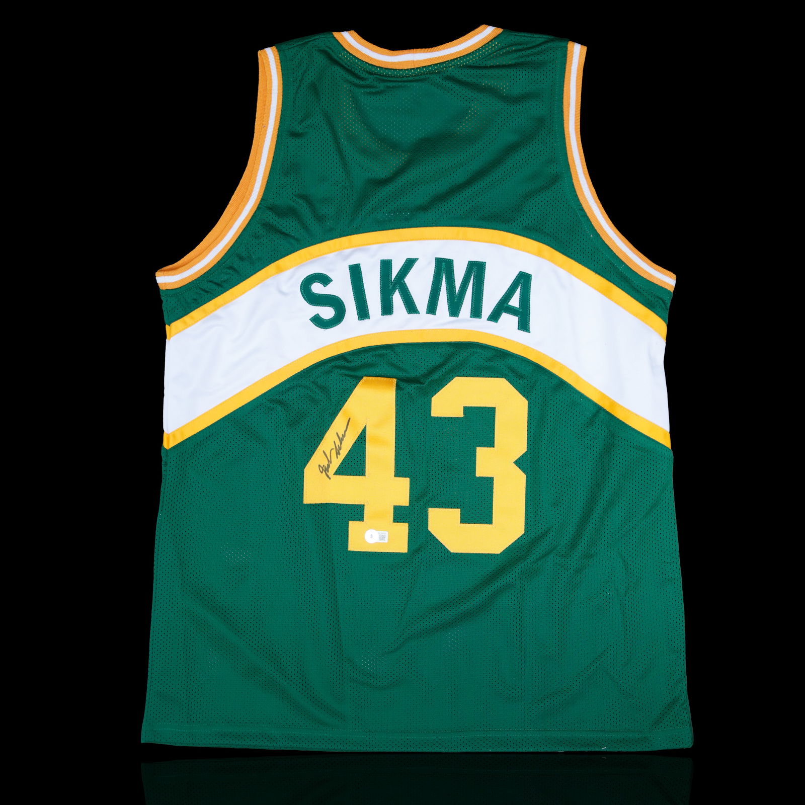 Jack Sikma Signed Jersey - An Echo of Supersonics Excellence (Beckett) COA (1 of 3)