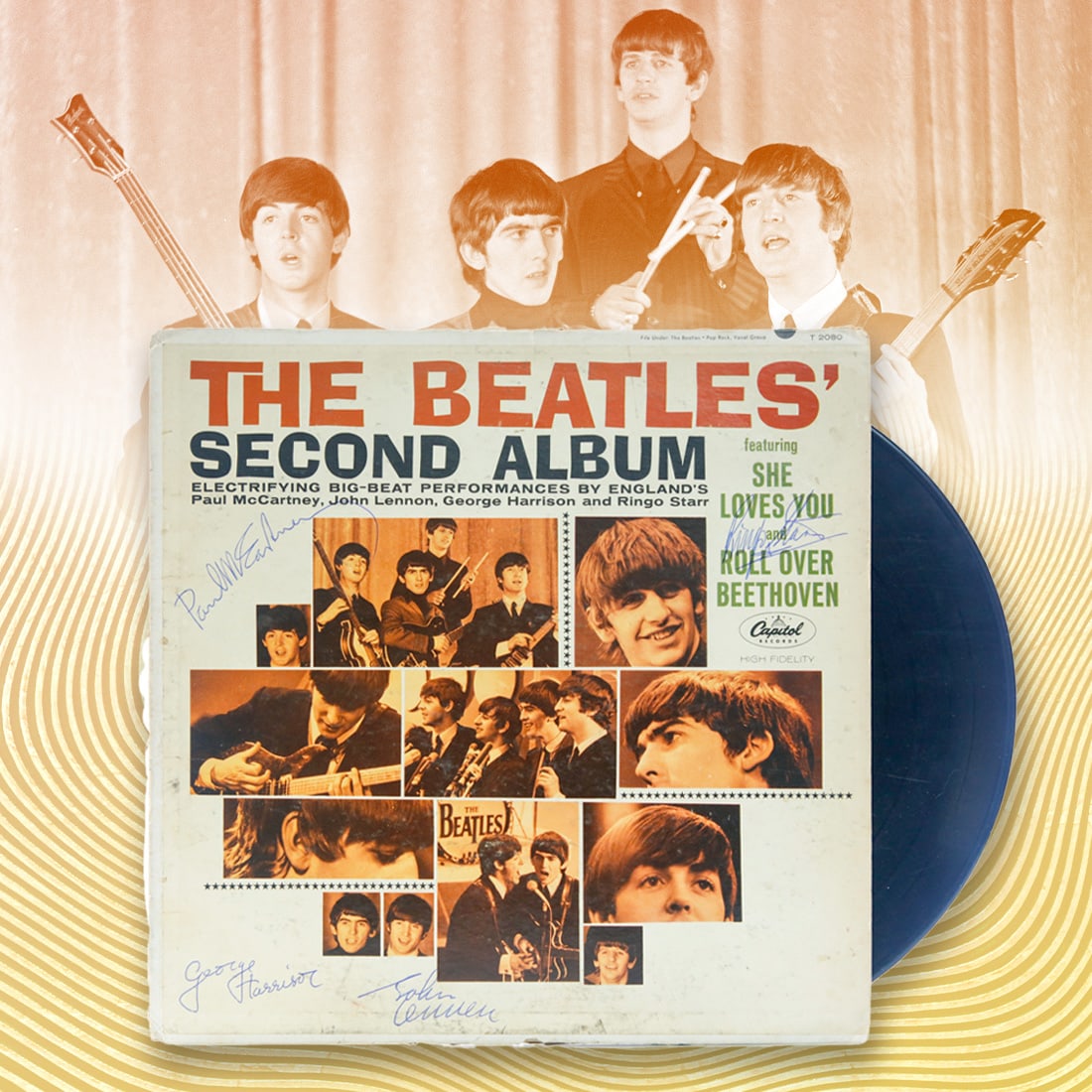 Iconic Beatles Signed Beatles Second Album