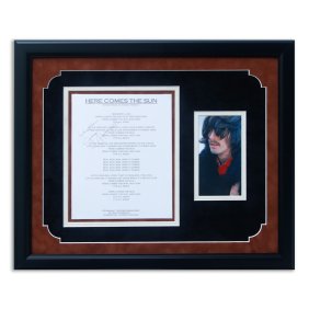 George Harrison Signed "Here Comes the Sun" Lyric Sheet – A Northern Songs 1969 Original