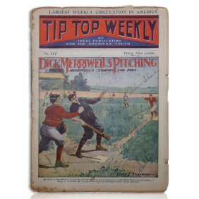 Historic 1904 Tip Top Weekly Magazine Signed by Baseball Legends Including Ruth & Gehrig