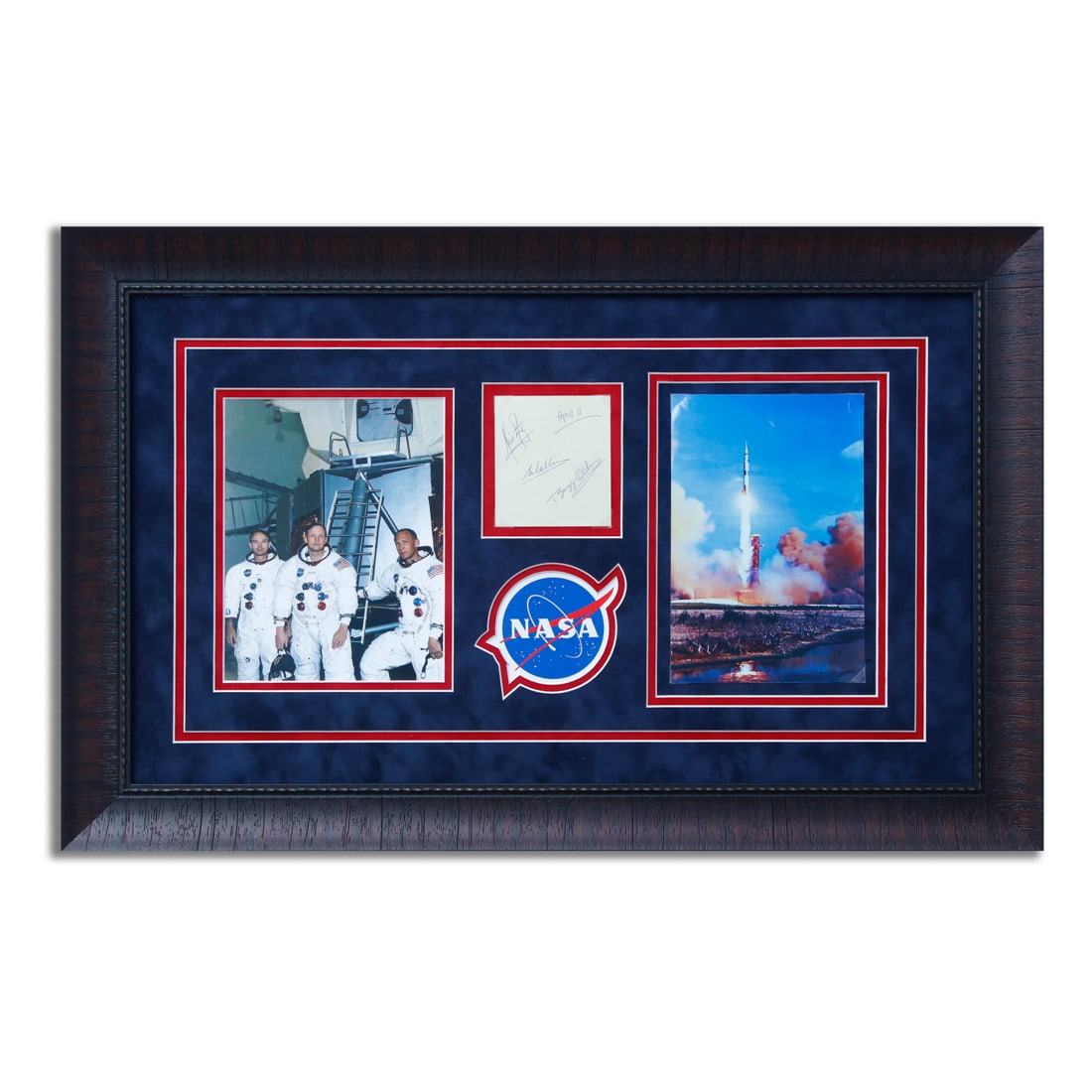 Apollo 11 Crew Signed Page–The Signatures of Space Pioneers Custom Framed (1 of 4)
