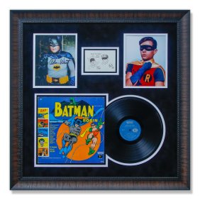 Batman, Robin and Bob Kanf Signed Memorabilia Collection