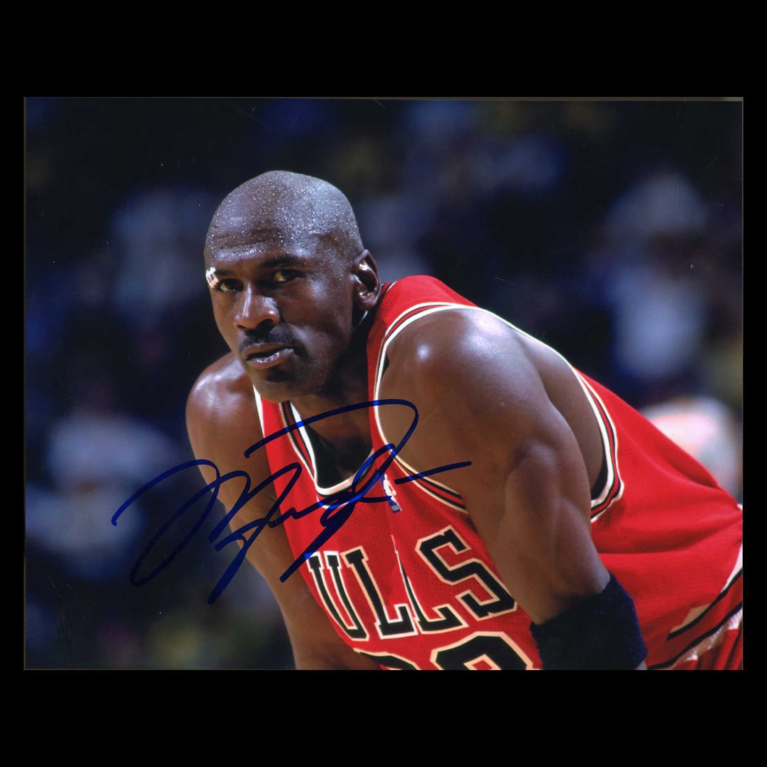 Historic Michael Jordan Signed 8x10 Photograph in Museum Quality Custom Frame (1 of 5)