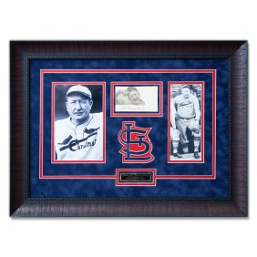 Framed Dazzy Vance Signed Postal Card