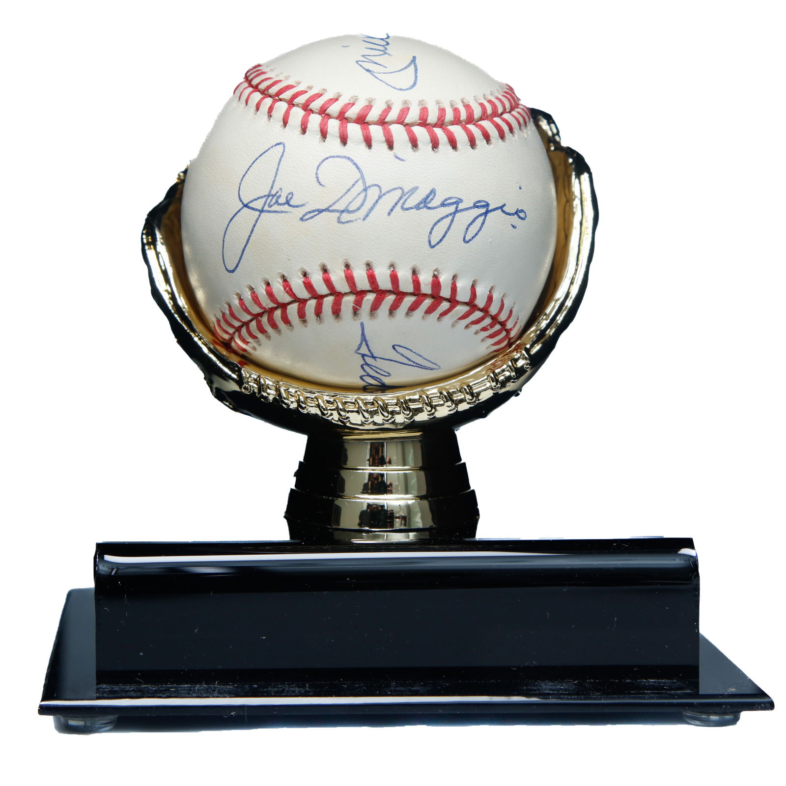 Tri-Signed OAL Bobby Brown Baseball – Icons Williams, DiMaggio & Mantle – Lipeles Collection (1 of 7)