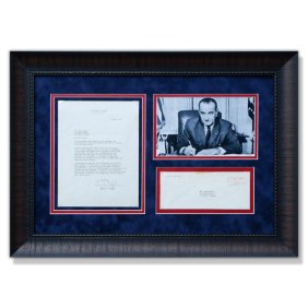 Lyndon B. Johnson Signed Letter on White House Stationery Dated October 1964