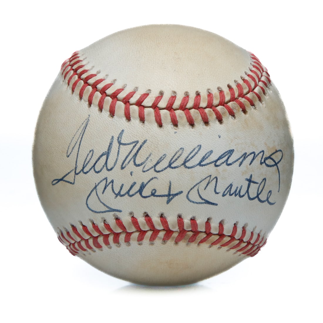 Ted Williams & Mickey Mantle Dual-Signed OAL Bobby Brown Baseball (1 of 6)