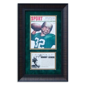 Johnny Lujack's Autographed Photo & Bio - The 1947 Heisman Trophy Winner's Legacy