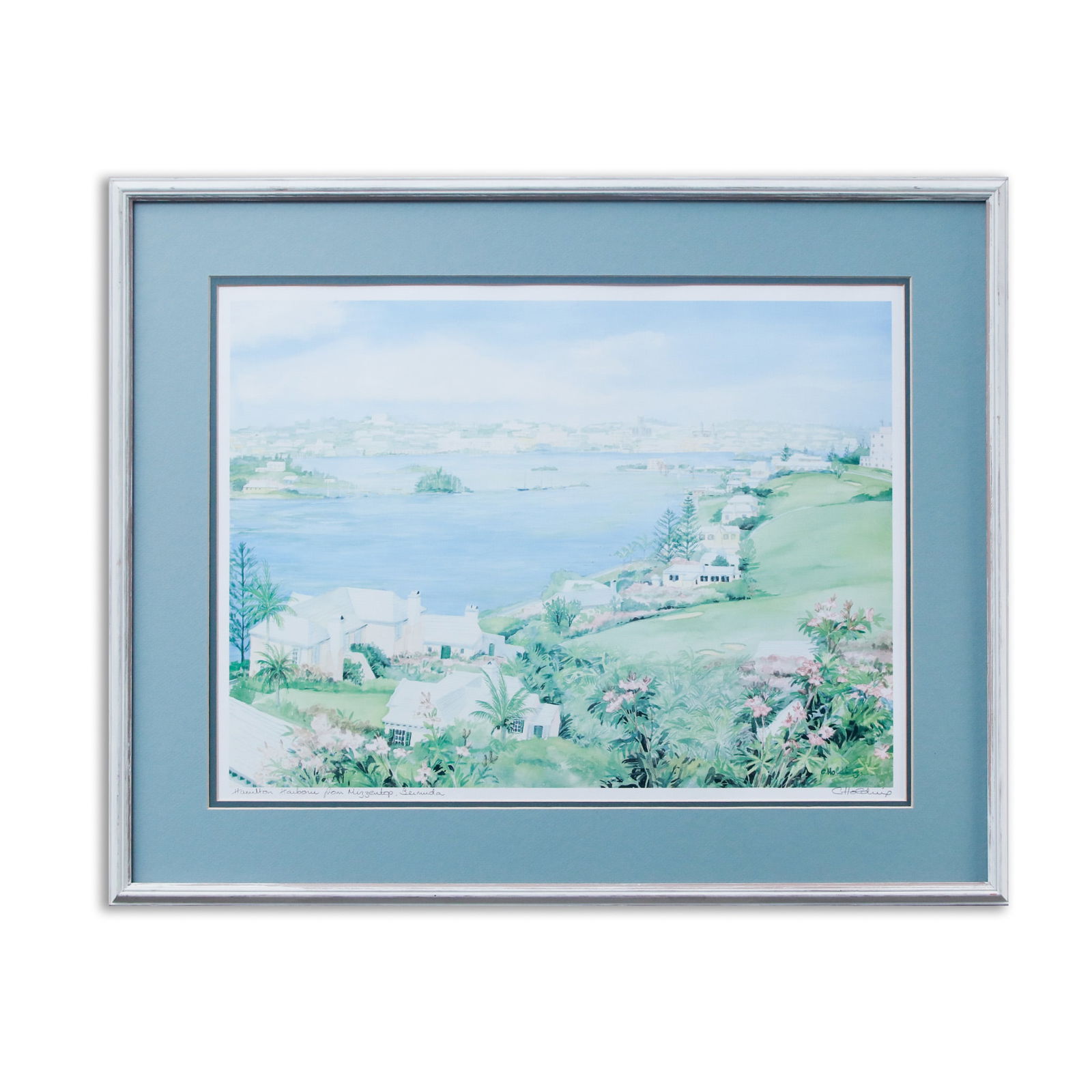 Carole Holding Signed "Hamilton Harbor" from Mizzentop, Bermuda–Signed in Pencil (1 of 3)