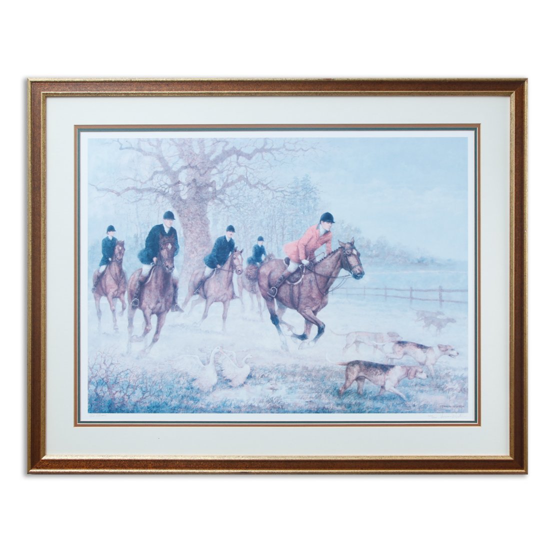 Vernon Wooten "The Chase" LE 260/2000 Signed Twice: We are pleased to present a distinguished piece for auction, a limited edition print by the storied artist Vernon Wooten, titled "The Chase." This particular print holds the special honor of being twi