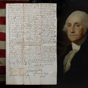 George Washington Signed Full Handwritten Document Dated 1789