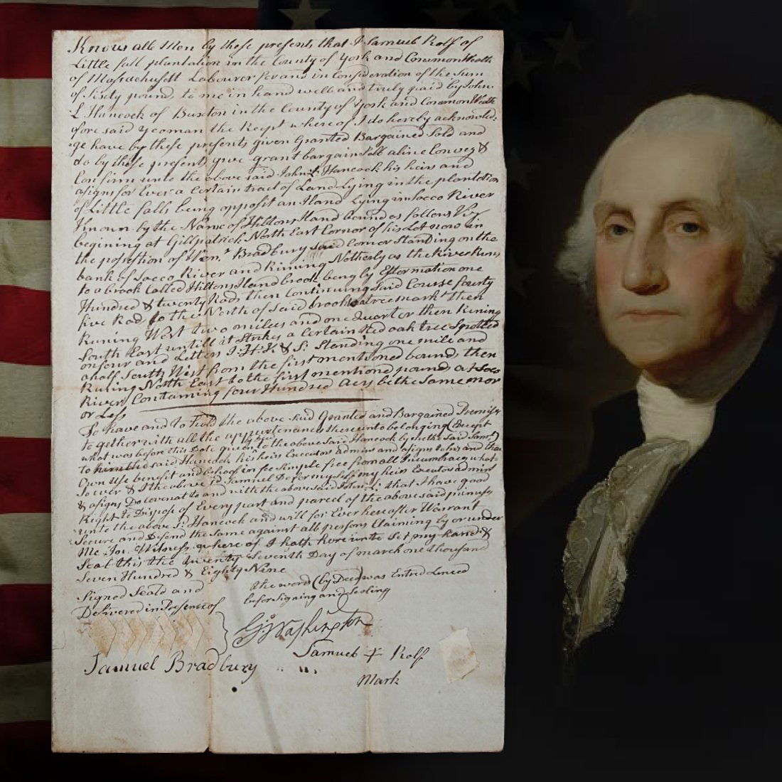 George Washington Signed Full Handwritten Document Dated 1789
