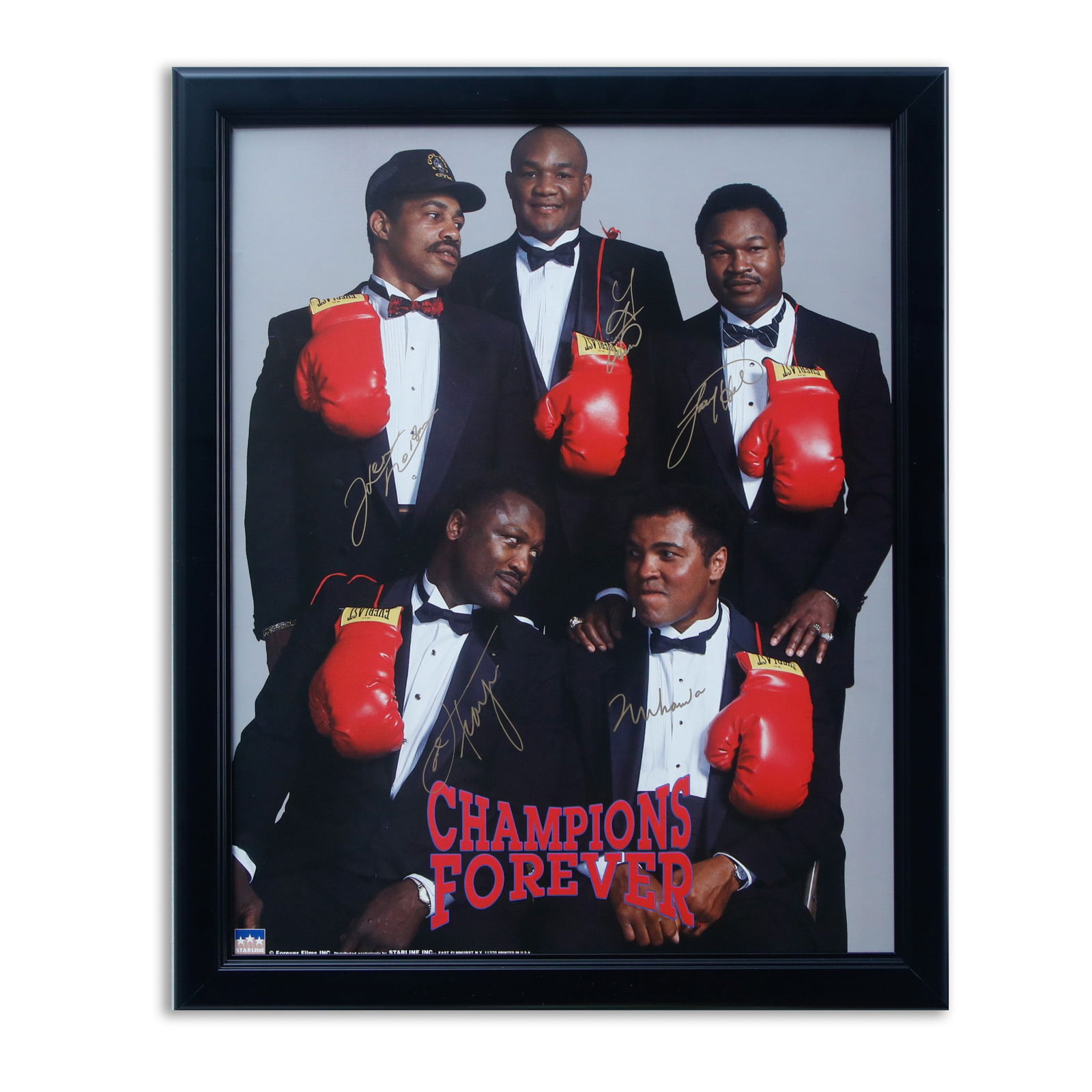 Ali, Frazier, Norton, Holmes, and Foreman Signed 16x20 Photo - "Champions Forever" (1 of 2)