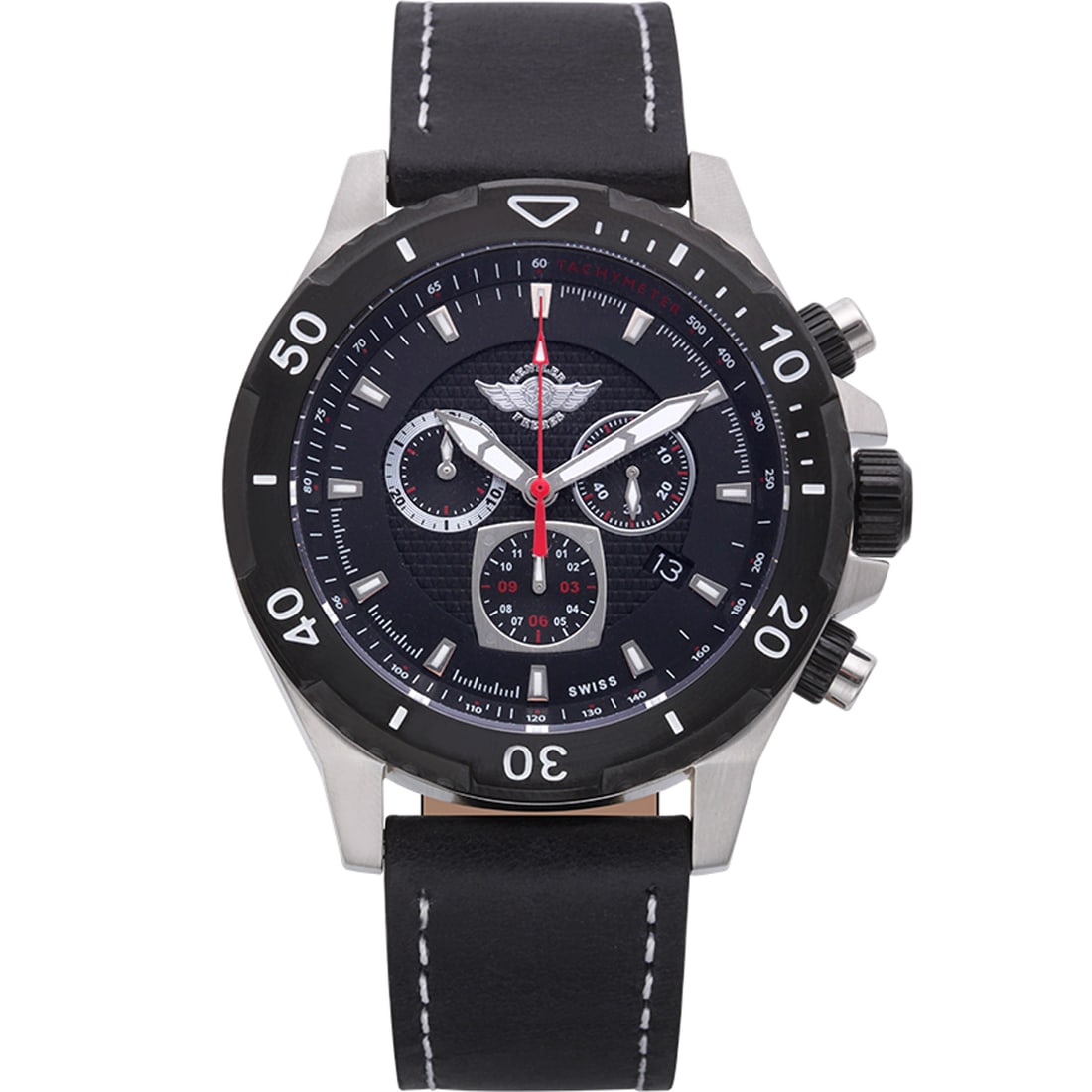 Zentler Freres Rodan: Swiss Chronograph: The Zentler Freres Rodan Swiss Chronograph is a testament to precision and luxury. Encased in an exquisite 45mm round frame, this timepiece is a marvel of Swiss engineering, powered by the renowned Ro
