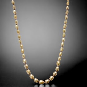 25 Inch Individually Knotted Pearl Necklace