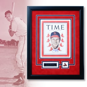 Stan Musial Signed Copy of TIME Magazine Cover