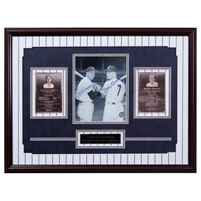 "Passing of the Guard": Iconic Joe DiMaggio & Mickey Mantle Dual-Signed Photograph