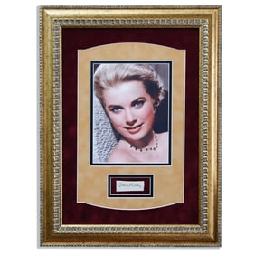 Grace Kelly Signature Framed With 8x10 Photograph