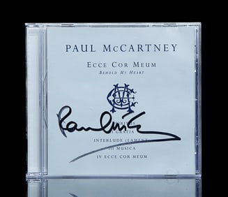 Paul Mccartney Signed CD Cover and CD